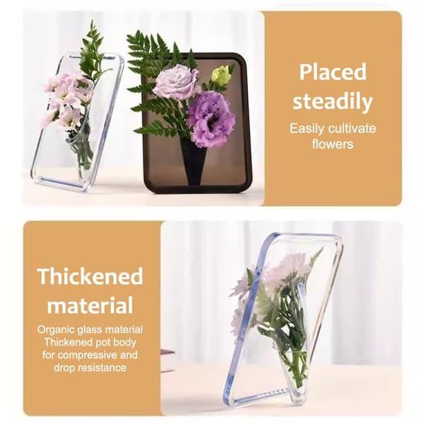 Ramme Blomstervase - Klar Akrylvase For Blomster white