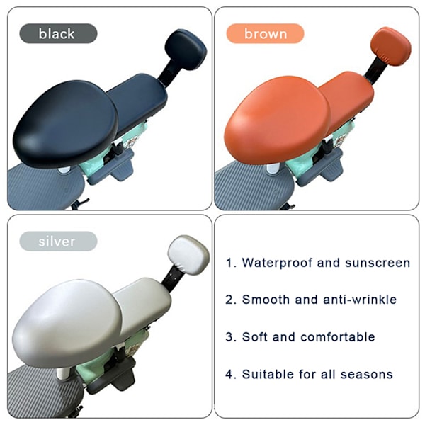 PU Cover Batteri Bilcykel Universal Se Black Front seat cover
