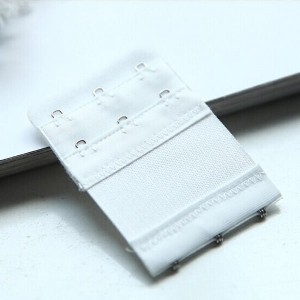 Bra Extender Extension Elastinen 2/3 koukku Clip On Strap Soft B White