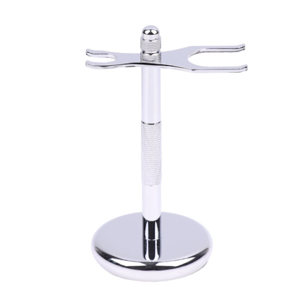 Miesten teräksinen partaveitsijalusta Double Edge Razor Art Holder -parranajo Silver
