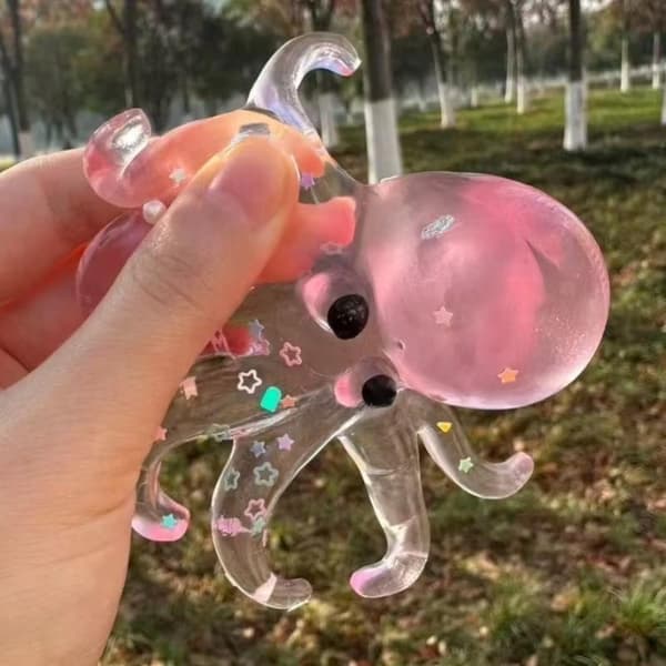 1 stk Squishy havblekksprut Fidget-leketøy Sakte rebound-leker A2