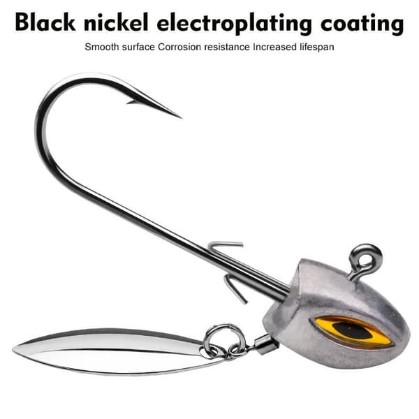 3 kpl kalastusuistin koukku Underspin Jig Spinner-terällä A1