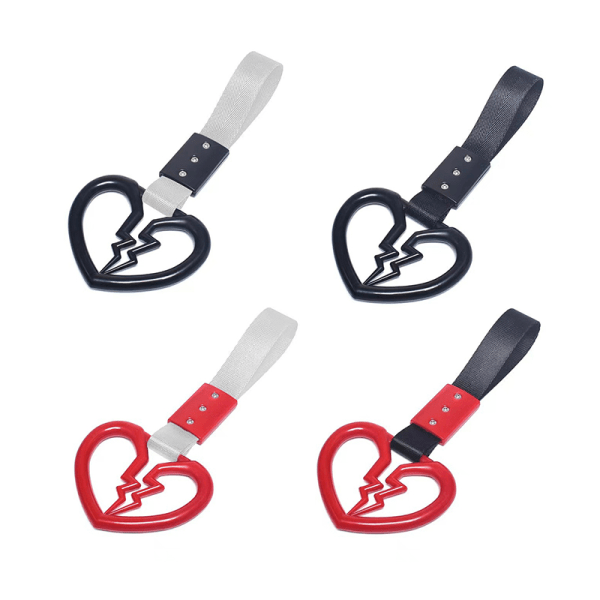 e Broken Heart Formed Car Anti-Static Strap Dekorativ Varning A5