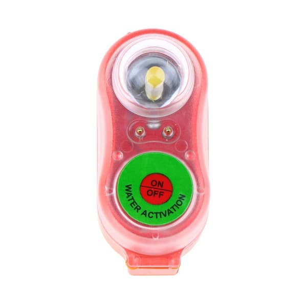 1PC LED havvandsaktiveret redningsvestlys selvlysende sikkert