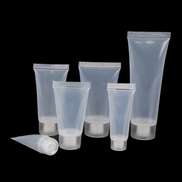 5 stk Makeup Clear Plastic Lip Gloss Container Refillable Bottl 5ml
