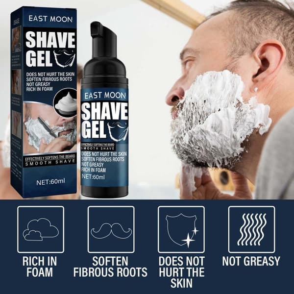 50 ml Aloe Barberskum til mænd Hold dig frisk, behagelig og blød