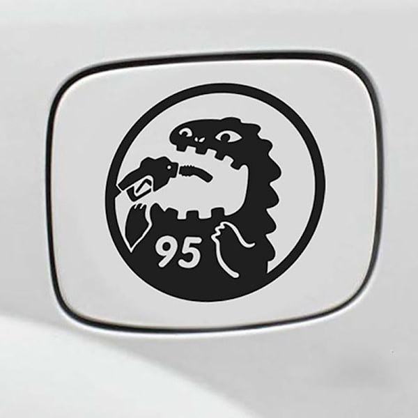 Kreativt roligt ätande Batteri Dricker bensin Bil Cap D Black-95