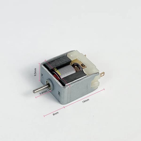 1 stk Micro 18mm Bare Square Motor DC 3V-6V Sterk Magnetisk Motor B