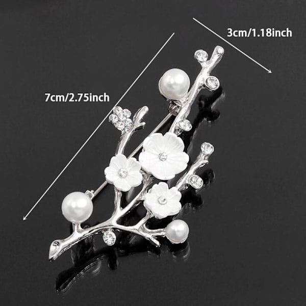 Blomma Broscher Mode Pins Dam Vintage Pearl Brosch Clothin