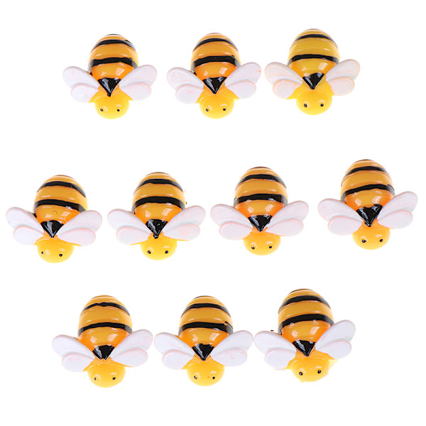 10 kpl Flat Back Resin Cabochon Bee DIY Flatback Scrapbooking Em