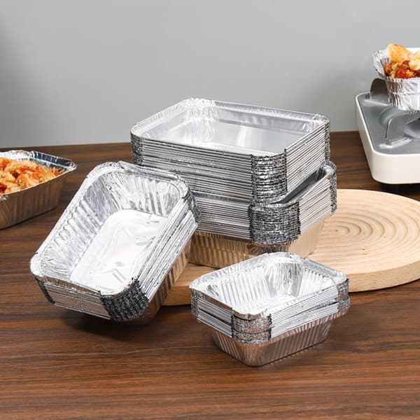 50 stk. aluminiumsfoliebakker Engangs BBQ-bakker 230ml