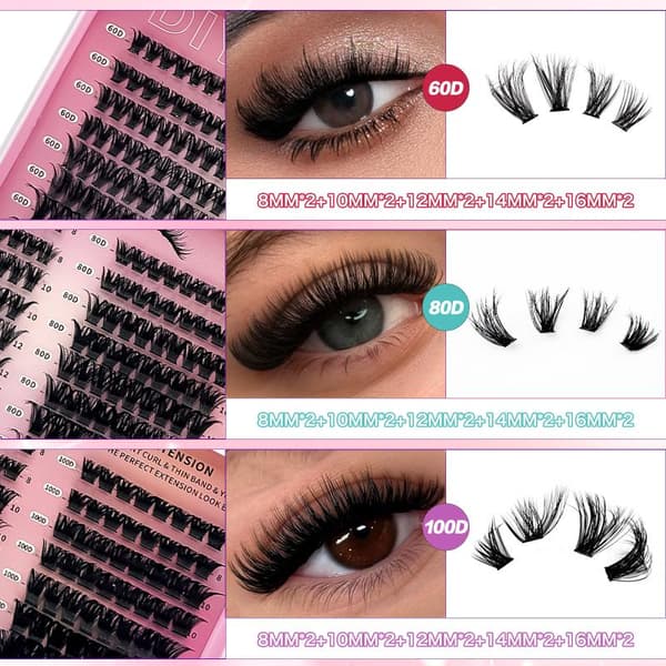 DIY Vippeextensionsett Klynger Individuelle Vipper Sett Med T A