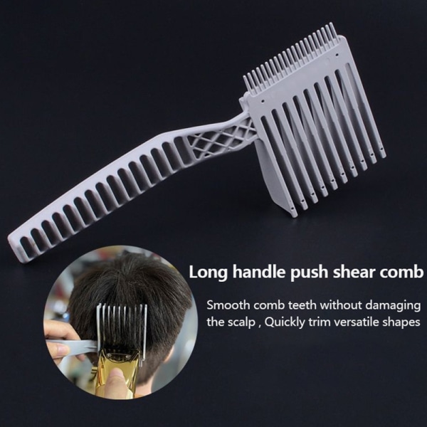Clipper Barber Fade Combs Ergonomisk stilverktyg för män Gray