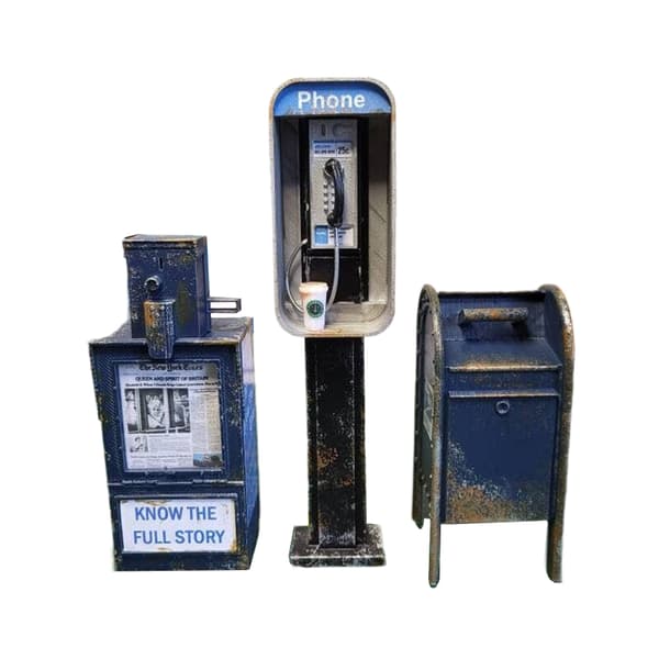 Miniatyrtelefon i skala 1:12 B