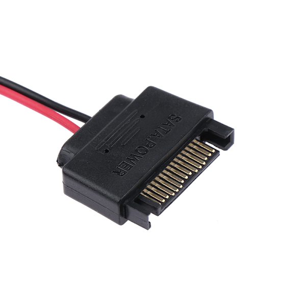 SATA 15-stift hane till SATA 6-stift hona power Optik