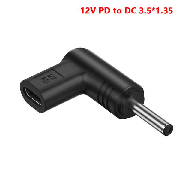 USB C PD Til DC Strømkontakt Universal 5/9/12V Type C Til DC J 12V-3.5x1.35