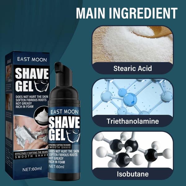 50 ml Aloe rakskum för män Håll dig fräsch bekväm mjuk