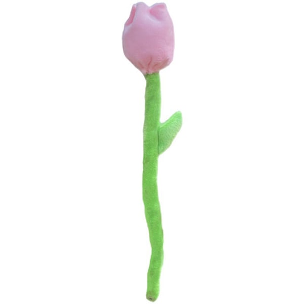 1 stk 26 cm tegneserie roseblomst og tulipan plysjleker Valentinsdag Pink