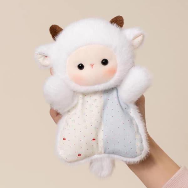 Tecknad sittsäck fluffig textur mjuk dekompression fylld anim 13