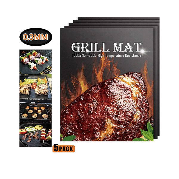 BBQ Grillmatta Grillmatta utomhus Bakning Non-stick Pad Reusable Co