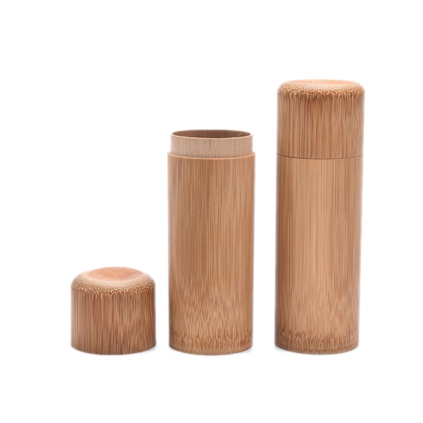 Handgjord bambu teburk Spice Caddy Förvaringsbox Organizer