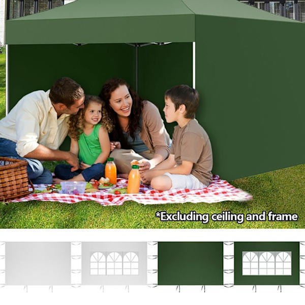 Outdoor Party Sateenkestävä Oxford kangasteltat Garden Shade Top Ten Army green Translucent 3x2m