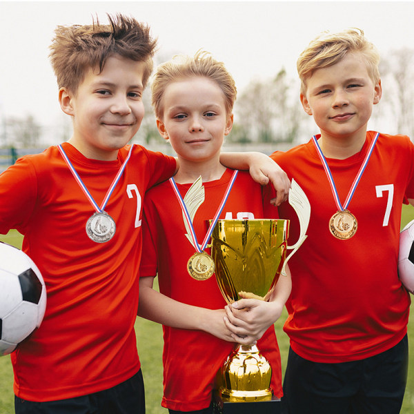 Guld Sølv Bronze Award Medal Winner Belønning Football Competiti Rose Gold