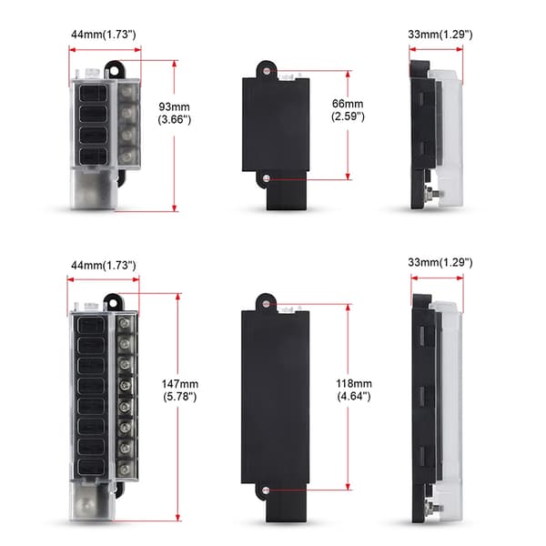 4/8-vejs bilsikringstilbehør 12V 24V bil lastbil kredsløb medium ins 8way