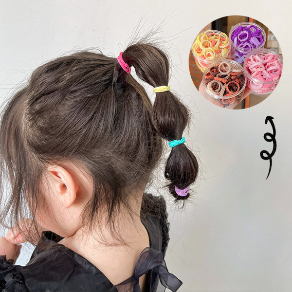 50 STK Elastiske hårbånd for baby jenter Nylon barn hår Rop A8