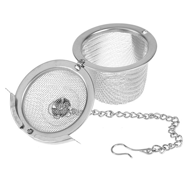 Ruostumattomasta teräksestä valmistettu mesh infuser Uudelleenkäytettävä teesiivilä Teekannu Leaf
