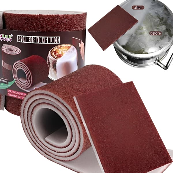 Multifunktionel superrengøringssvamp fjerner rust opvaskegryde Brown 10pcs
