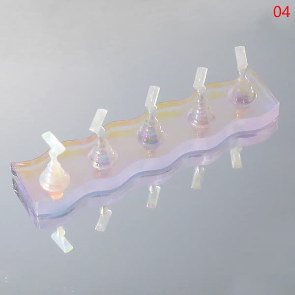 Aurora Magnetic Nail Art Practice Display Stand Tip Holder Acry 03