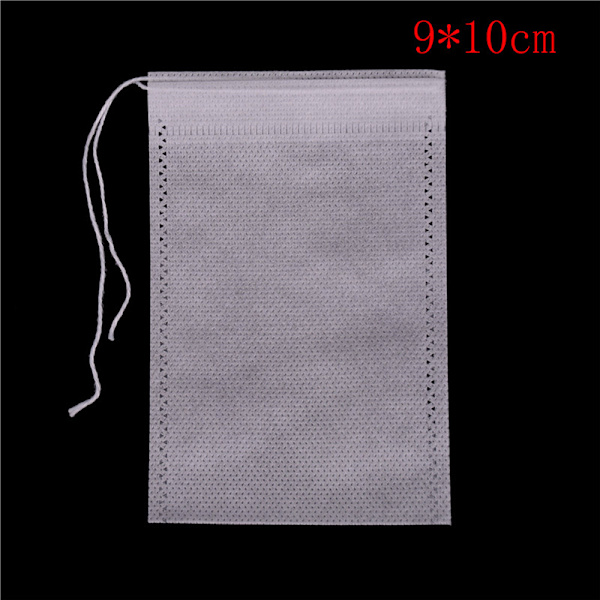 100 kpl Kuitukangas Tyhjät Teepussit String Heat Seal Suodatinpaperi He 9*10cm