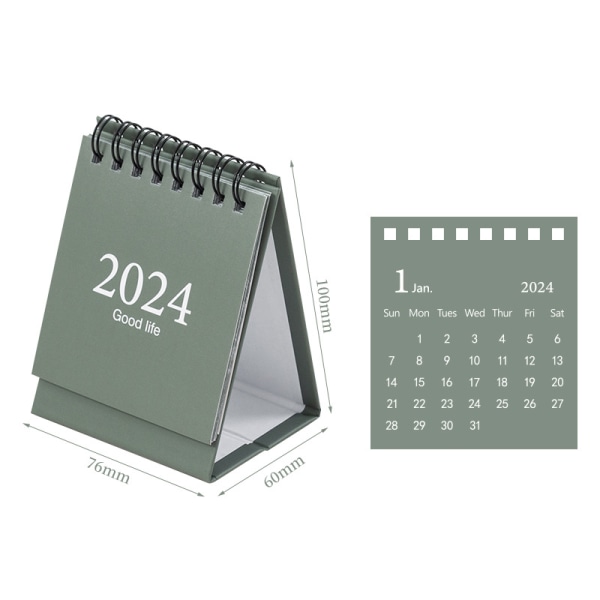 2024 Mini e Skrivebordskalender Kawaii Desktop Decoration Creative Si A5
