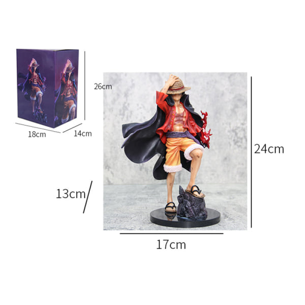 One Piece Yonko Luffy Figur 4 Emperors GK Anime Figurer 2 Hoved
