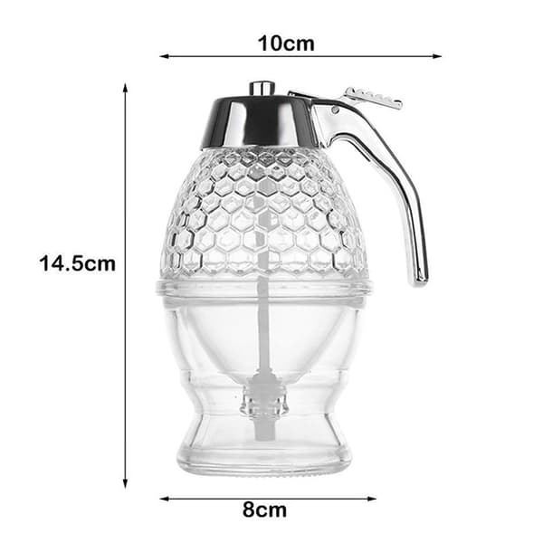 Klar honungssirap Dispenser Akryl Kökshållare Pot Container