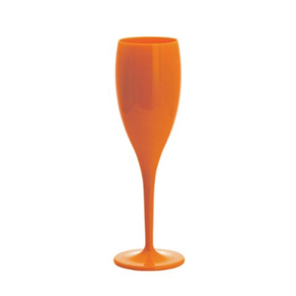 Champagne Flutes Glas Plast Vinglas Tåler opvaskemaskine Ch Orange