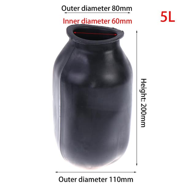Vattenpump Trycktank 5L-24L Luftkudde Hög Gummi Vattenlagring 19L