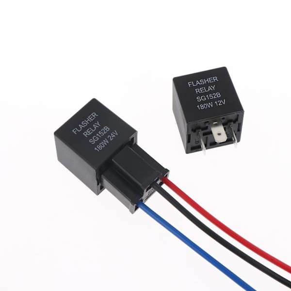 1 sæt bilblinkrelæ til blinklys LED-blinkrelæ 24V without socket
