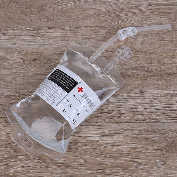 350ml PVC Gjenbrukbar Blood Energy Drikke Bag Halloween Vampire Po