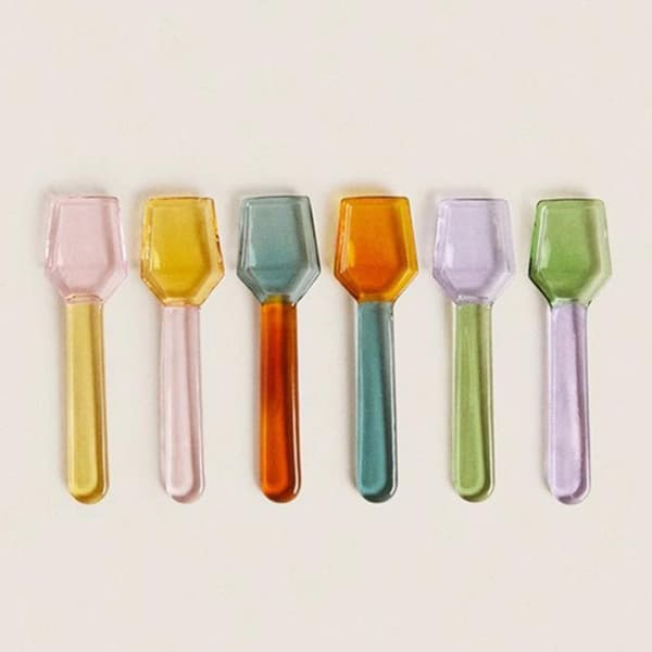 e Style Farverig Glas Dessertske Varme Kold INS Stil Kort A4