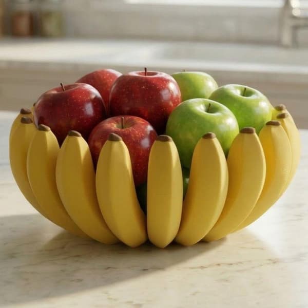 Kreativ bananformad förvaringsbricka 100mm