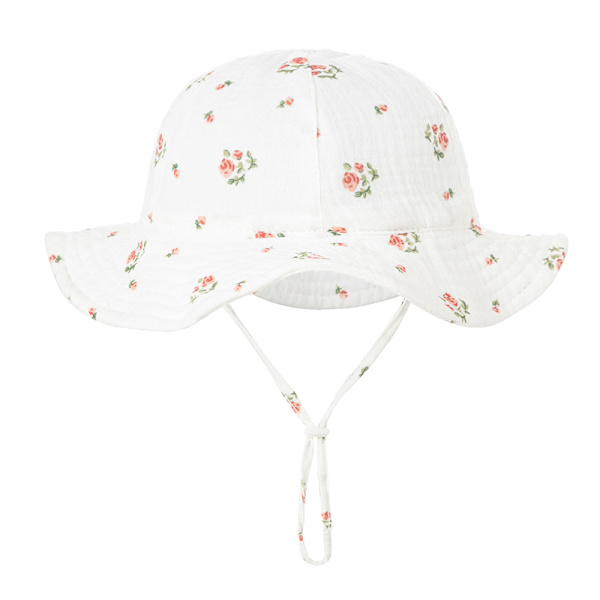 Baby Cotton Bucket Hat Uudet Lasten Ulkolippikset Unisex Print Multicolor