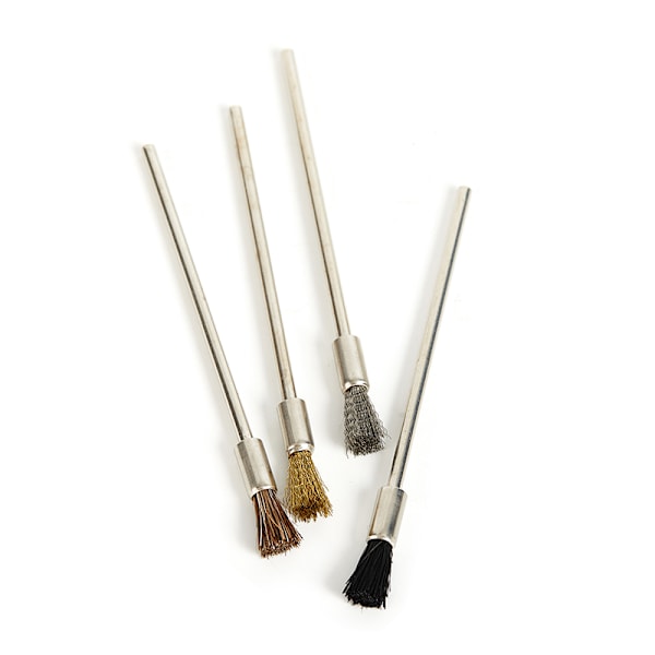 Pen Stålbørste 100 mm Langt skaft rengøringsbørster Roterende Værktøj Ru Copper wire