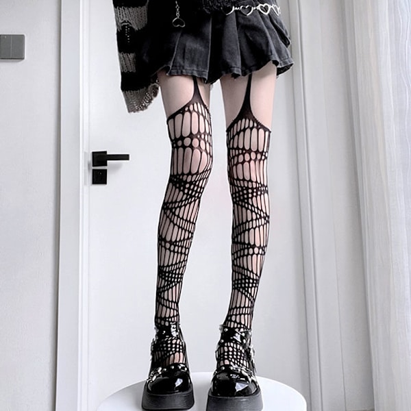 Hule netstrømper Strømpebukser Damer Full Body Fishnet