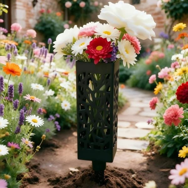 Utendørs hageblomsterkurver B
