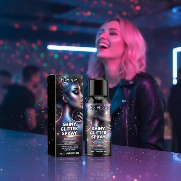 120 ml kropps- og ansiktsglitterspray klær highlighter pulverglans