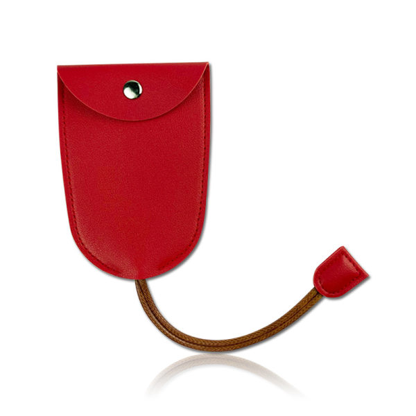 Pu Leather Creative Pull-Out e Bilnøkkelveske med stor kapasitet Keyc Red