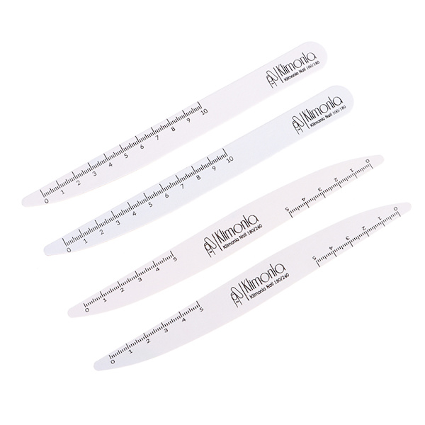 10st Professionella nagelfilar 100/180 vita sandpappersfilar Nai A