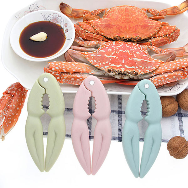 Praktiska Crab Claw Clips Valnöt Clip Nut Clip Eat Crab Sheller Blue
